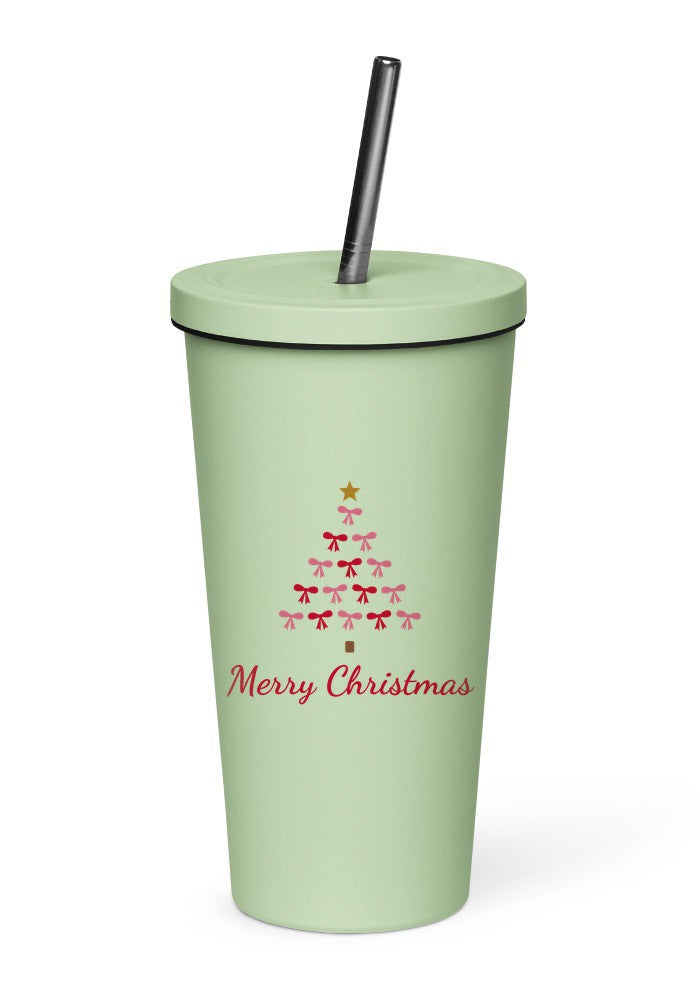 Coquette Bow Tree tumbler in Mint