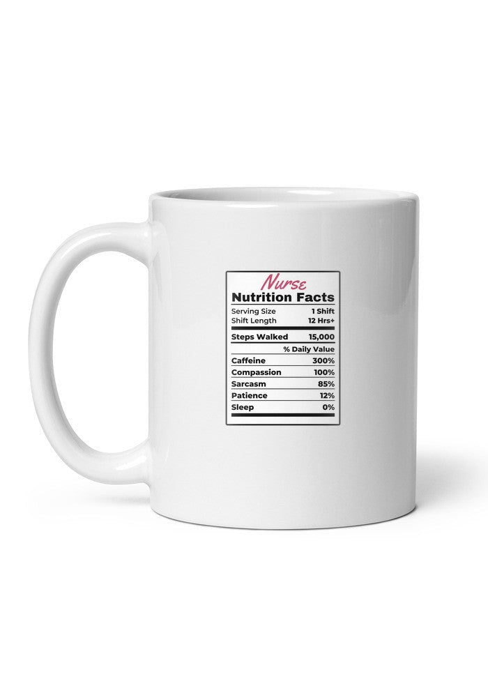 Nurse Nutrition Facts mug