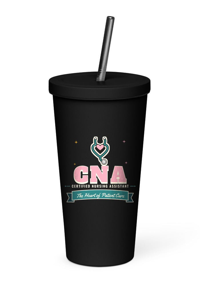 CNA: The Heart of Patient Care tumbler in Black