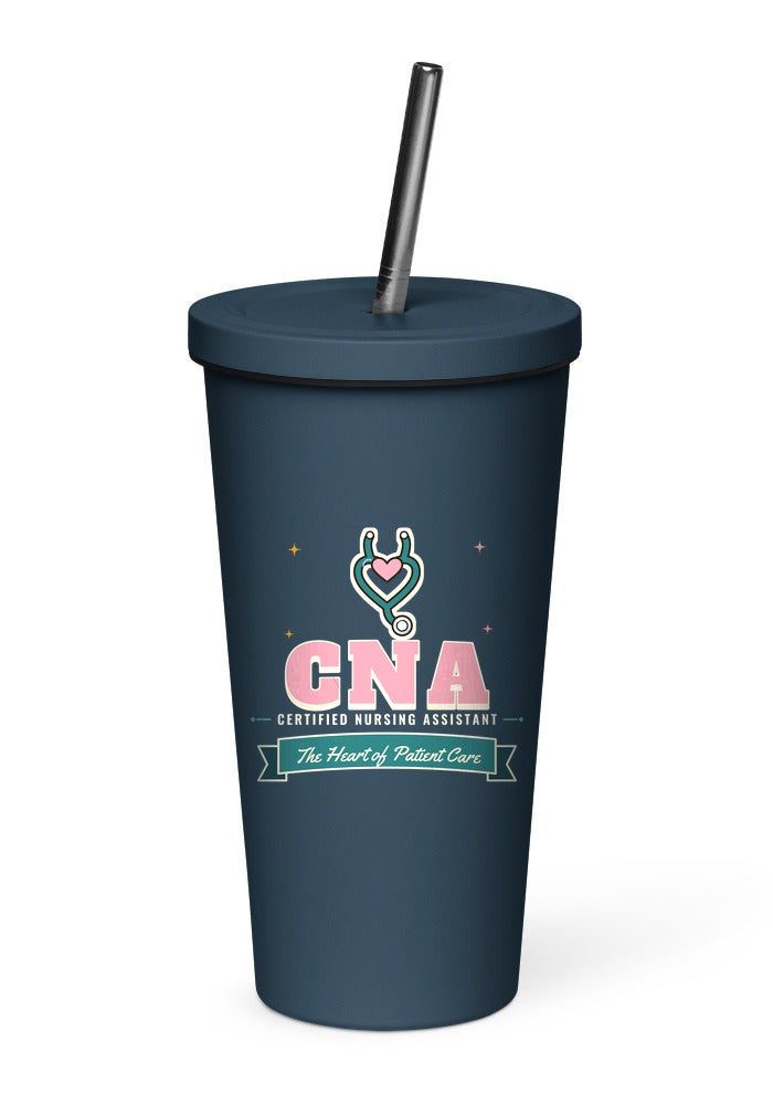 CNA: The Heart of Patient Care tumbler in Navy