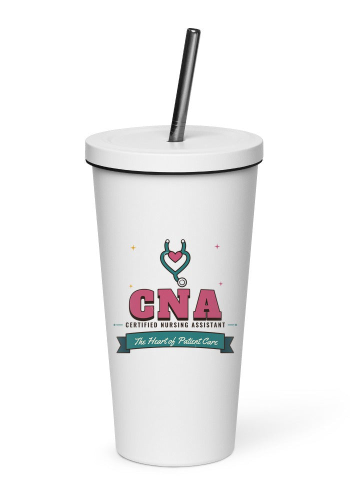 CNA: The Heart of Patient Care tumbler in White