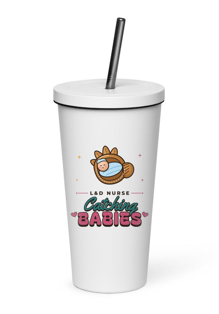L&D Nurse: Catching Babies tumbler in White
