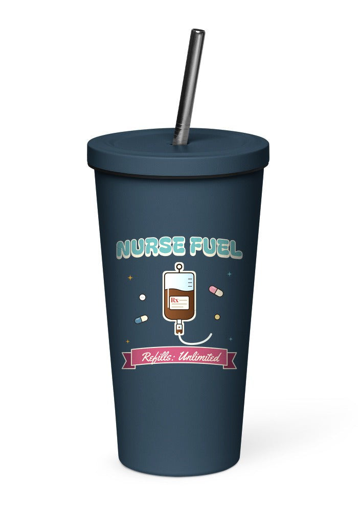 Nurse Fuel: Refills Unlimited tumbler in Navy
