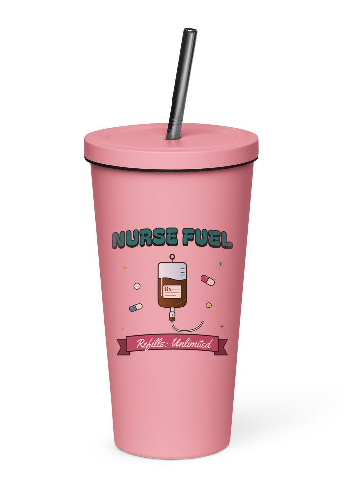 Nurse Fuel: Refills Unlimited tumbler in Pink