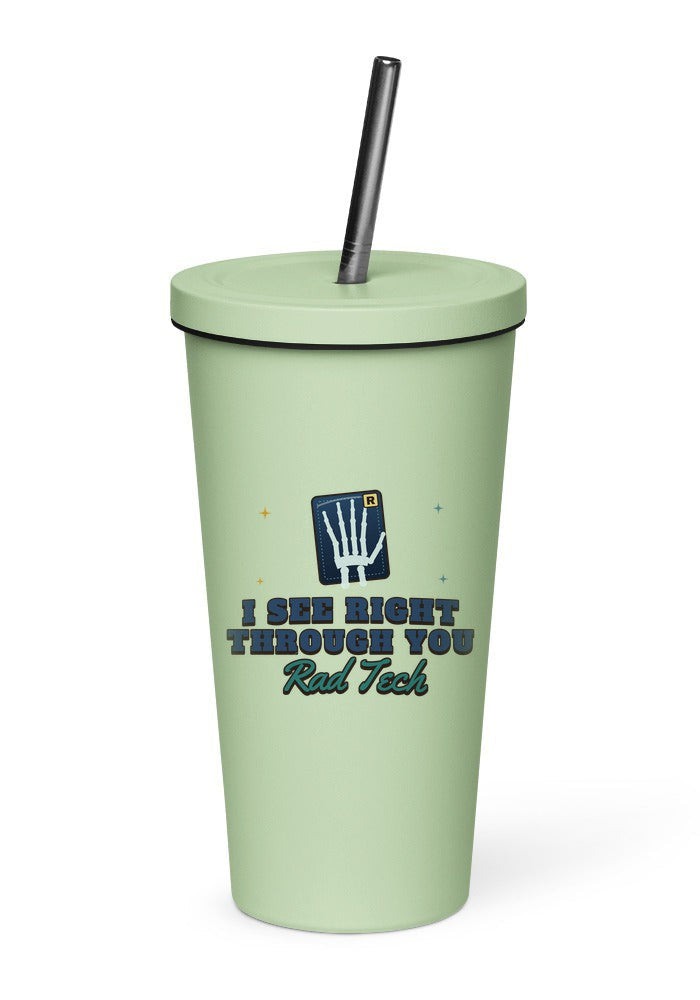 Rad Tech: I See Right Through You tumbler in Mint