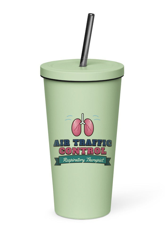 Respiratory Therapist: Air Traffic Control tumbler in Mint