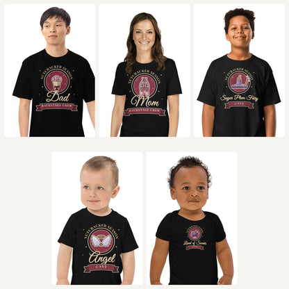 Nutcracker Cast Family Shirts in Black, family set