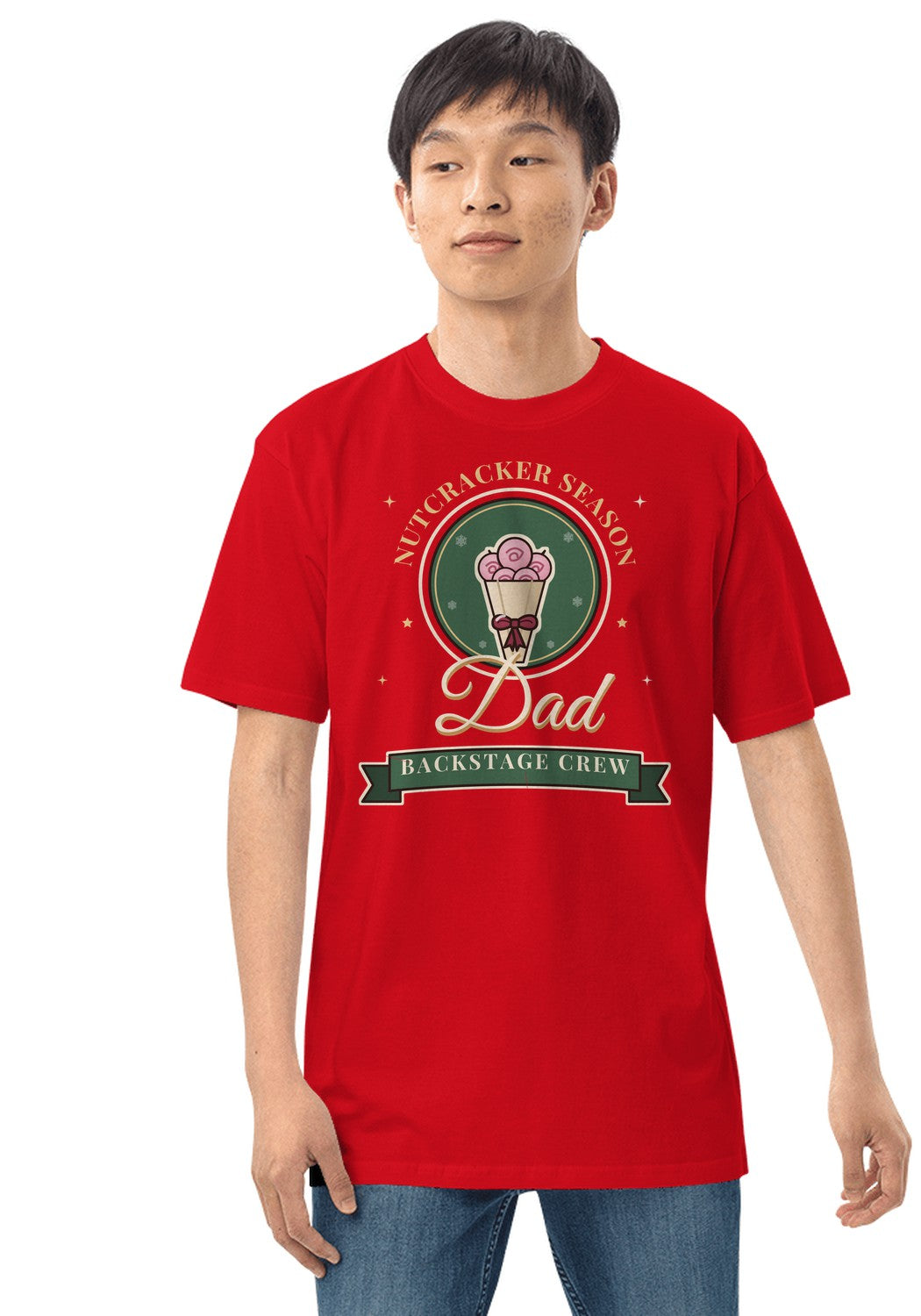 Nutcracker Dad (Backstage Crew) t-shirt in Red