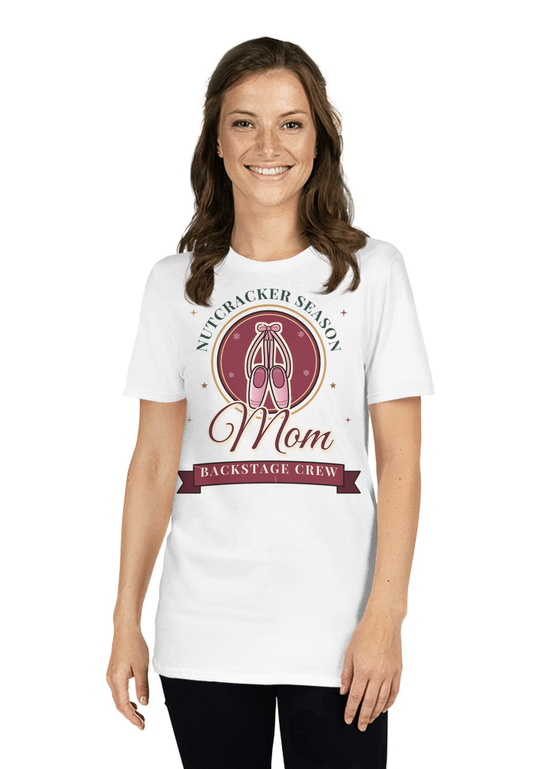 Nutcracker Mom (Backstage Crew) t-shirt in White