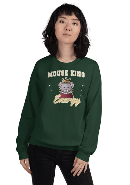 Mouse King Energy sweatshirt in Forest Green