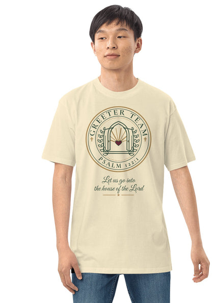 Greeter Team t-shirt in Natural