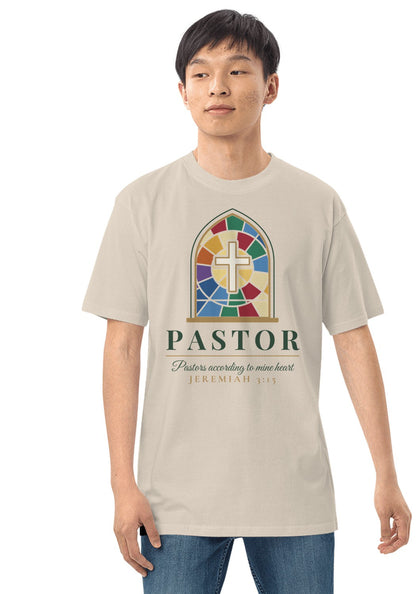 Pastor Stained Glass t-shirt in Heather Dust