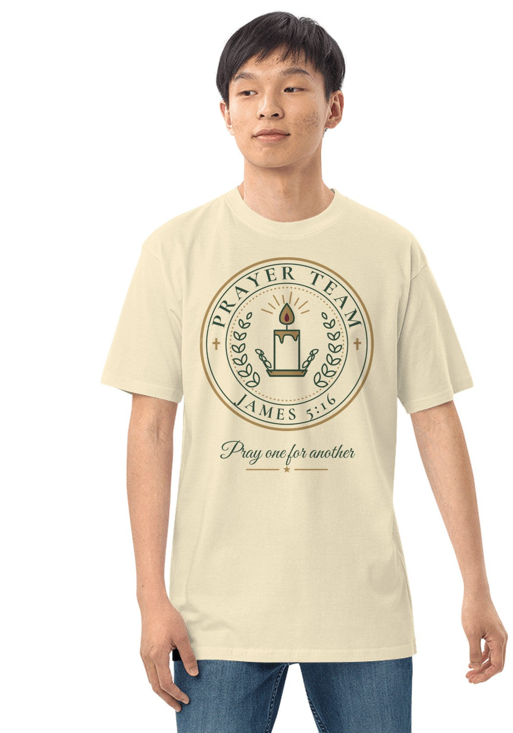 Prayer Team t-shirt in Natural