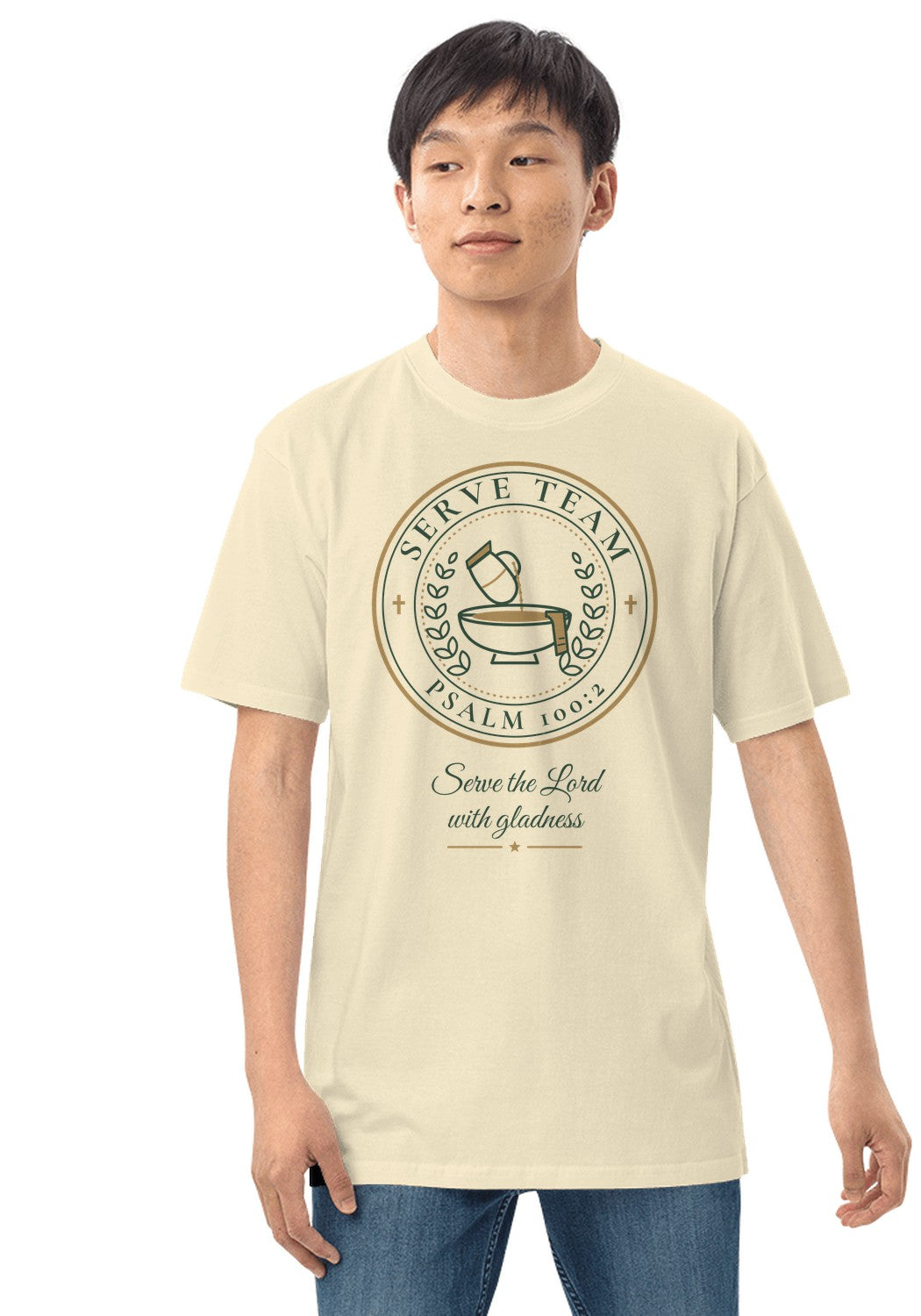 Serve Team t-shirt in Natural