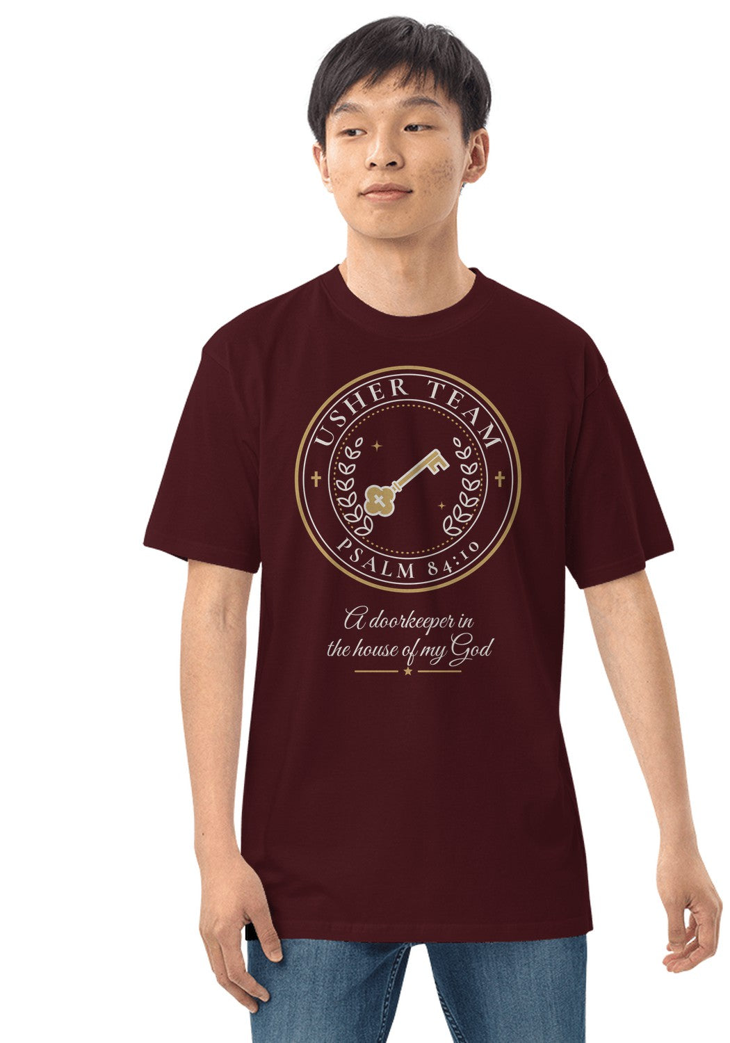 Usher Team t-shirt in Maroon