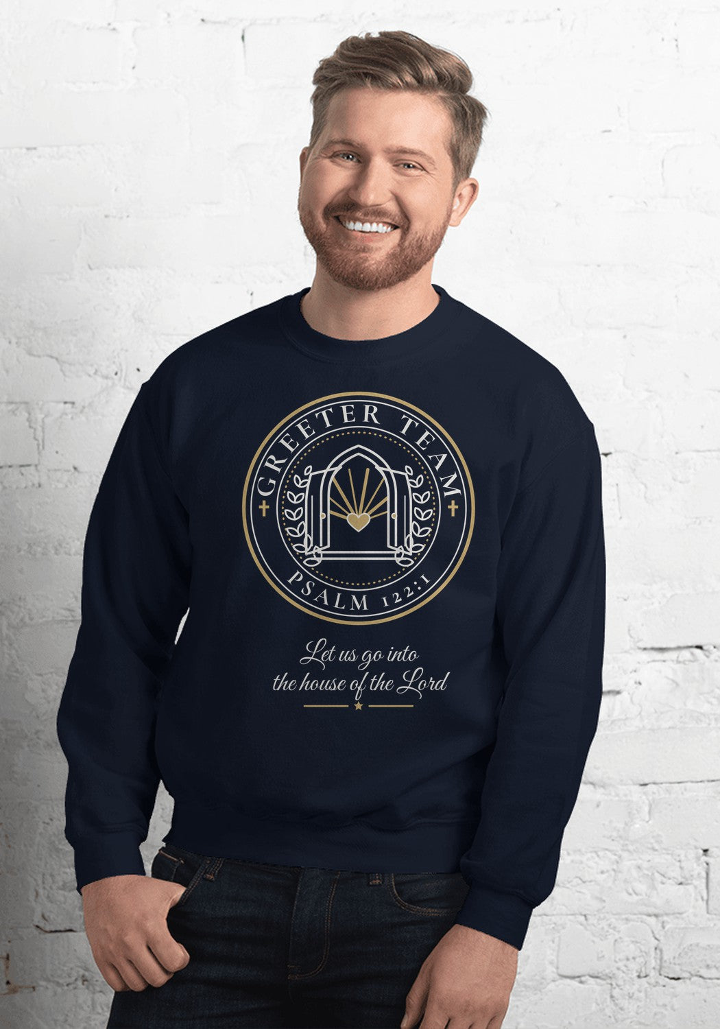 Greeter Team sweatshirt in Navy
