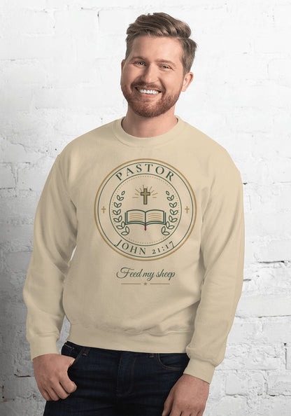 Pastor sweatshirt in Sand