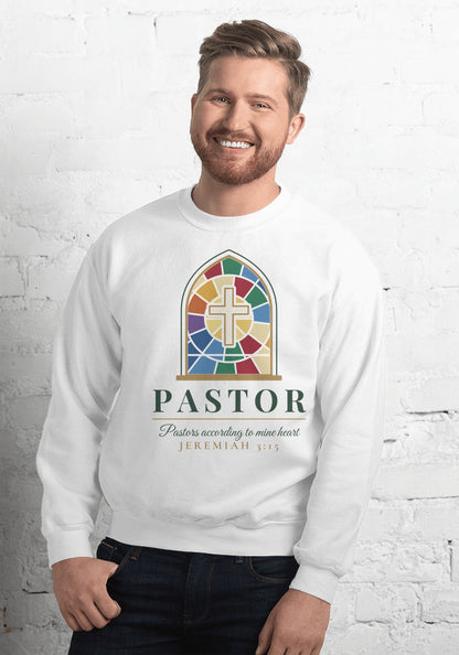 Pastor Stained Glass sweatshirt in White