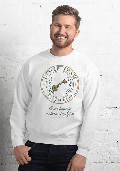 Usher Team sweatshirt in White