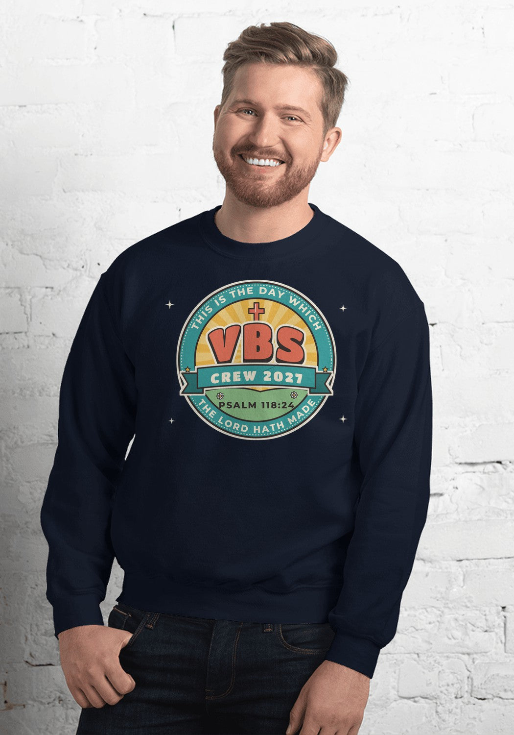 VBS Crew 2027 sweatshirt in Navy
