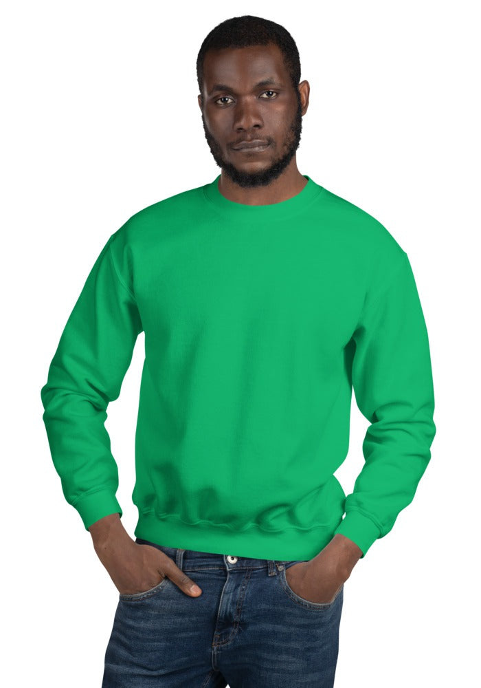 Custom Crewneck Sweatshirt in Irish Green