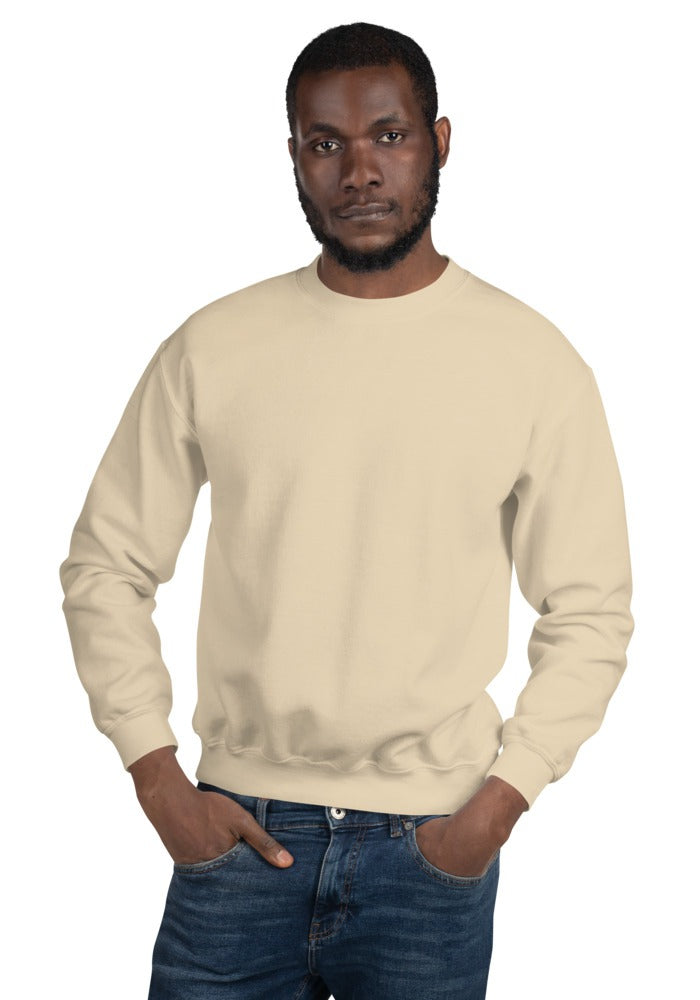 Custom Crewneck Sweatshirt in Sand