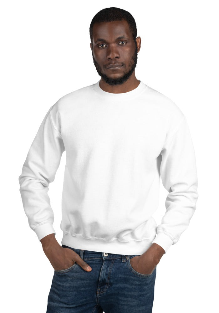 Custom Crewneck Sweatshirt in White