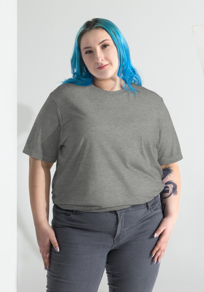 Custom Tri-Blend T-Shirt in Athletic Grey Triblend