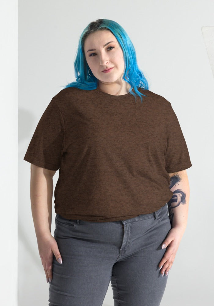 Custom Tri-Blend T-Shirt in Brown Triblend