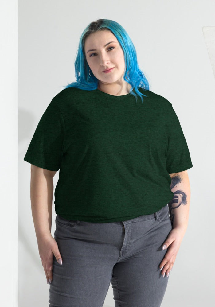 Custom Tri-Blend T-Shirt in Emerald Triblend