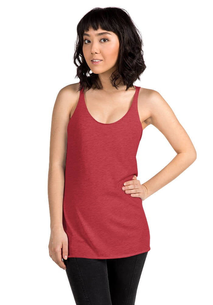 Custom Women's Racerback Tank in Vintage Red