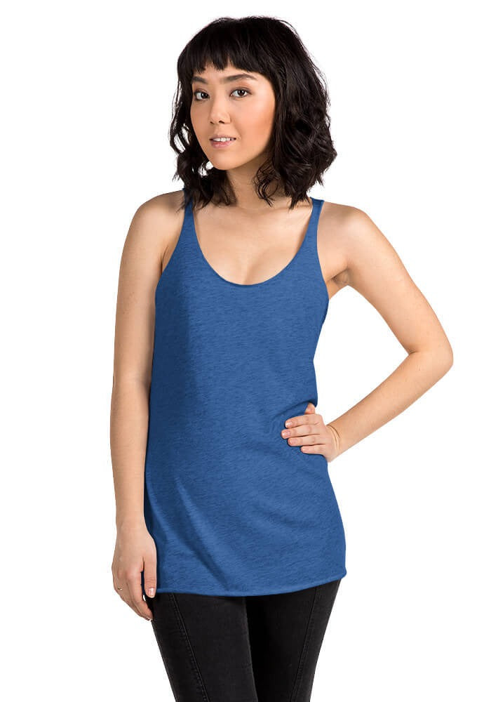Custom Women's Racerback Tank in Vintage Royal