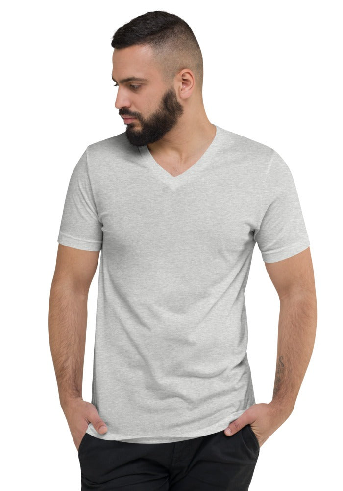 Custom V-Neck T-Shirt in Athletic Heather
