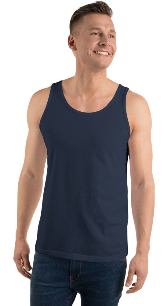 Custom Unisex Tank Top in Navy