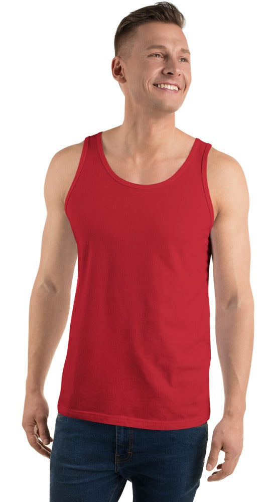 Custom Unisex Tank Top in Red