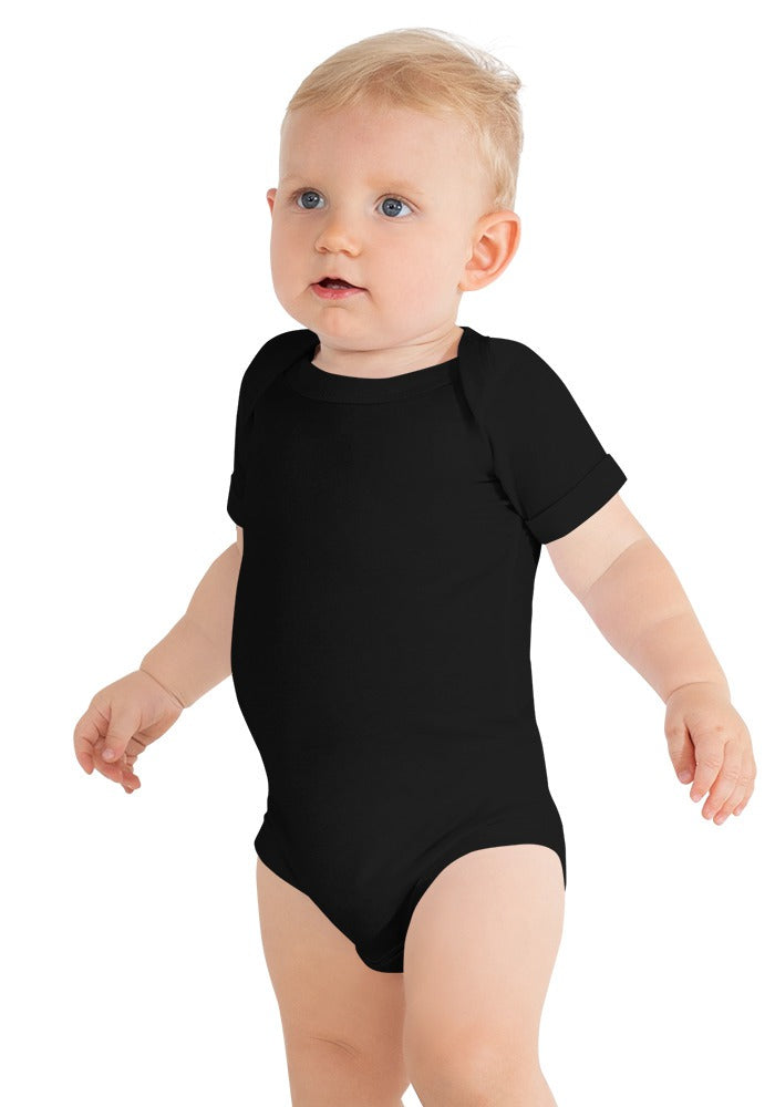Custom Baby One-Piece in Black