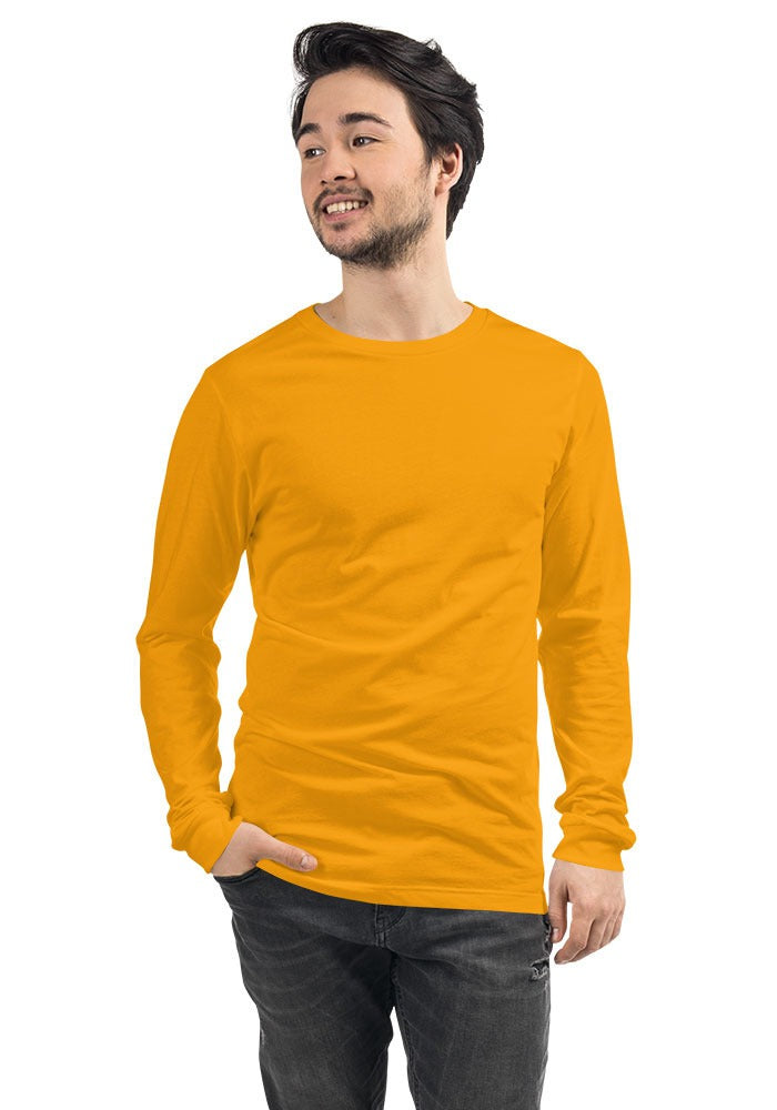 Custom Long Sleeve T-Shirt in Gold