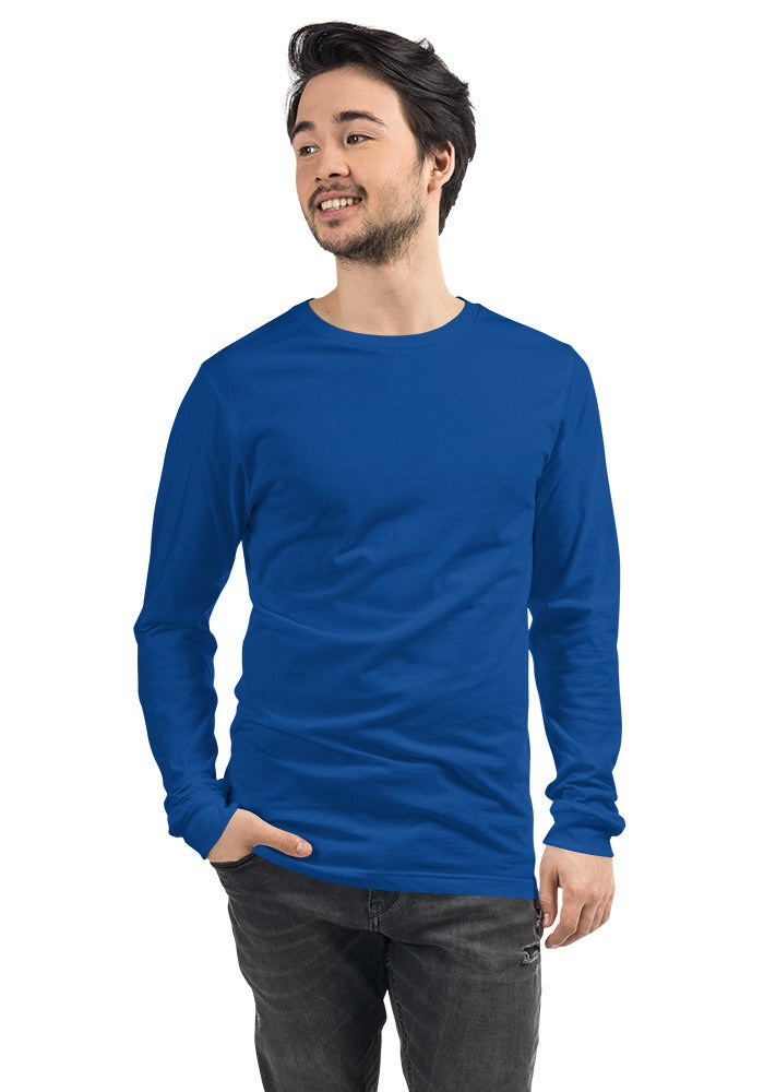Custom Long Sleeve T-Shirt in True Royal