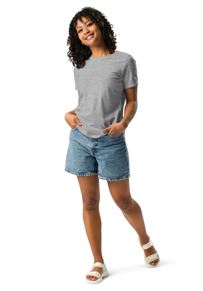 Custom Women's Relaxed T-Shirt in Athletic Heather