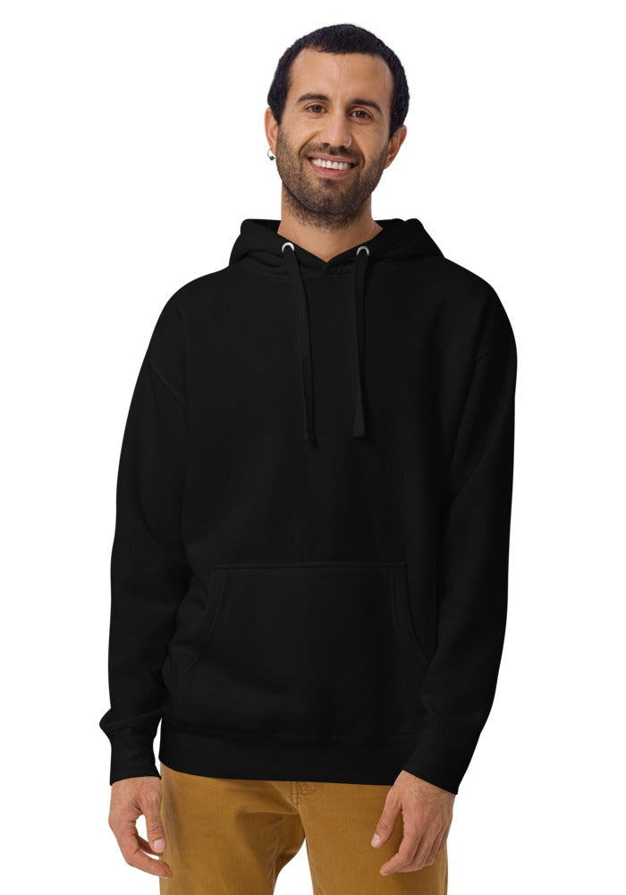 Custom Premium Pullover Hoodie in Black