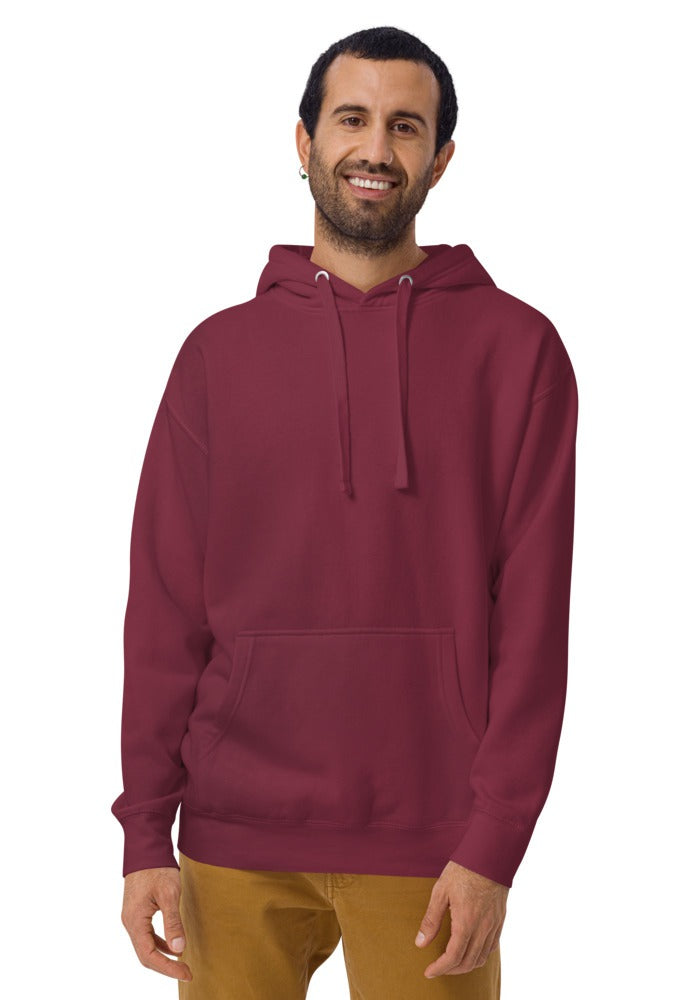 Custom Premium Pullover Hoodie in Maroon