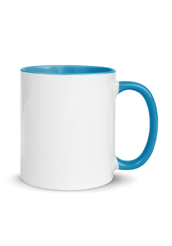 Custom Mug with Color Inside in Blue