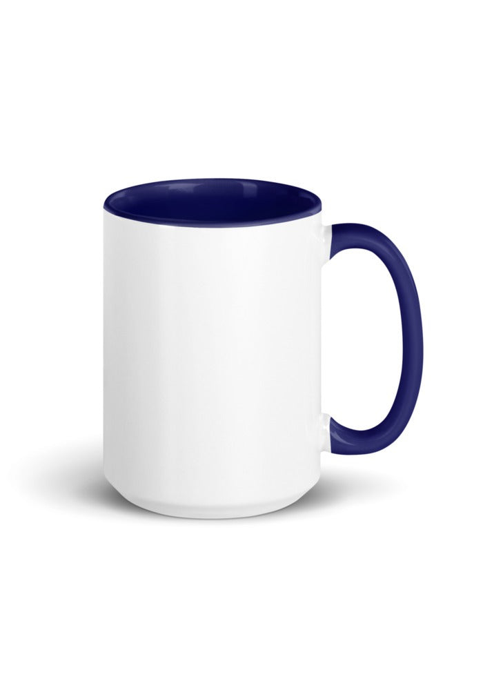 Custom Mug with Color Inside in Dark Blue