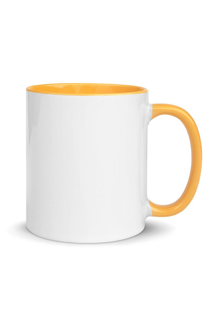 Custom Mug with Color Inside in Golden Yellow