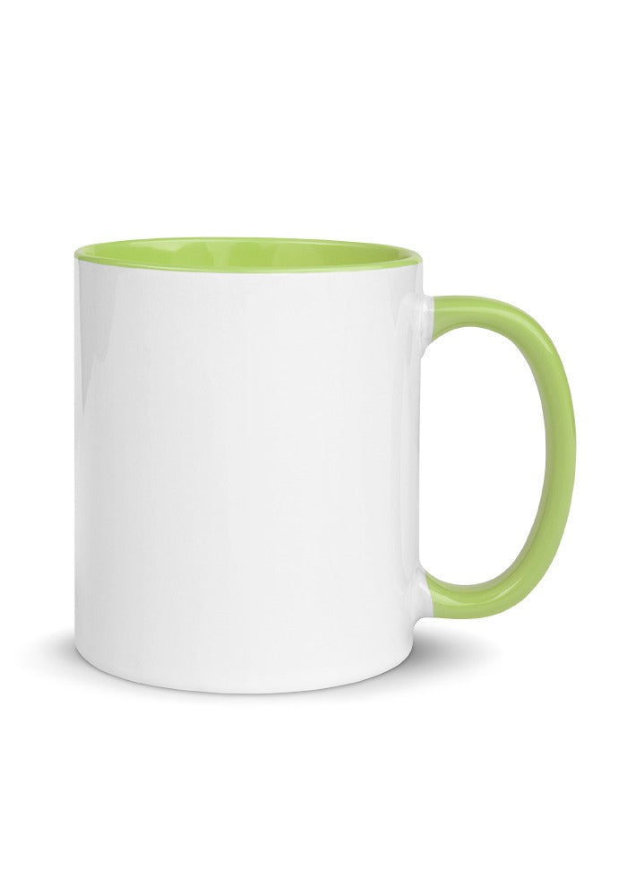 Custom Mug with Color Inside in Green