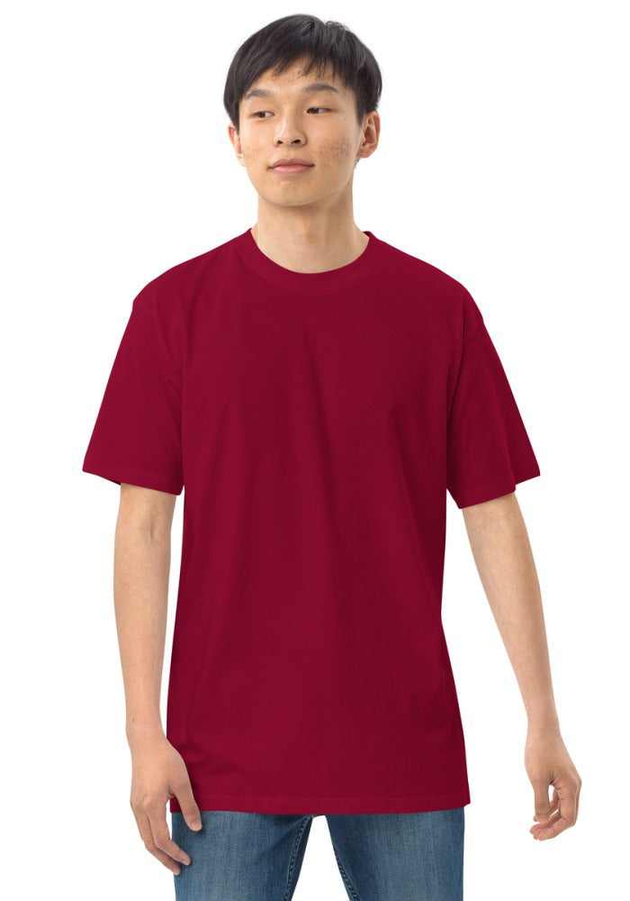 Custom Premium Heavyweight Tee in Brick Red
