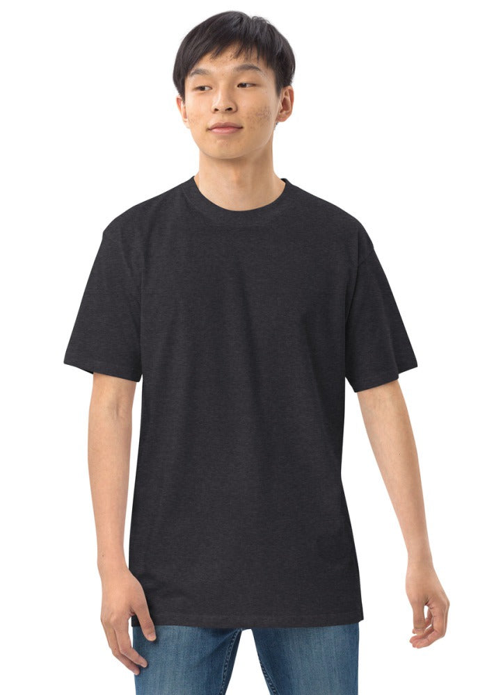 Custom Premium Heavyweight Tee in Charcoal Heather