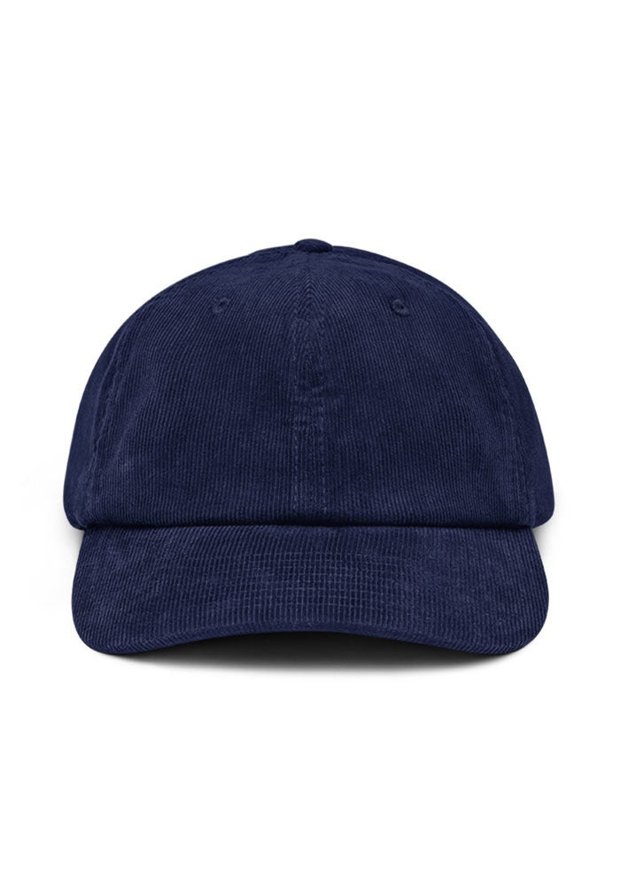 Custom Embroidered Corduroy Hat in Oxford Navy