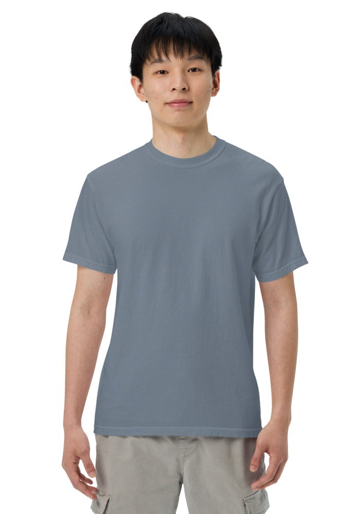 Custom Garment-Dyed Heavyweight T-Shirt in Blue Jean