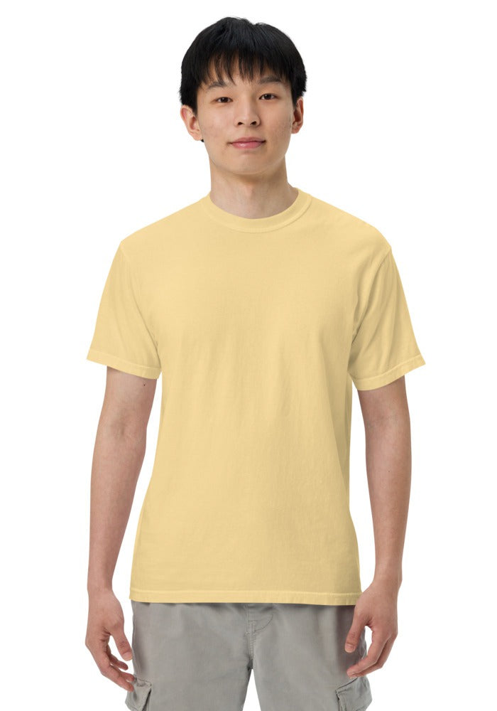 Custom Garment-Dyed Heavyweight T-Shirt in Butter